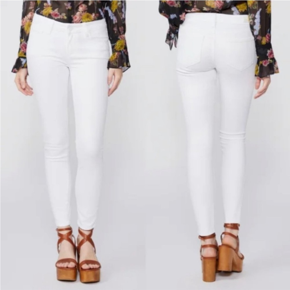 PAIGE Verdugo Ankle Crisp‎ White Denim Designer Jeans Women’s Size 26